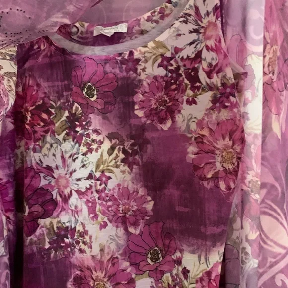 NWT Dressbarn Kimono Blouse Large - Picture 3 of 9